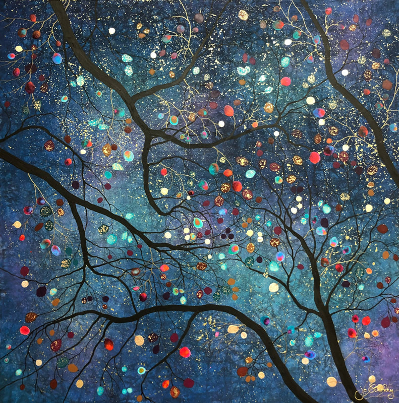 Colourful Skylight Tree Painting