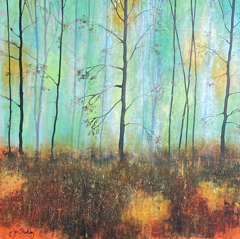 Woodland Painting by Jo Starkey