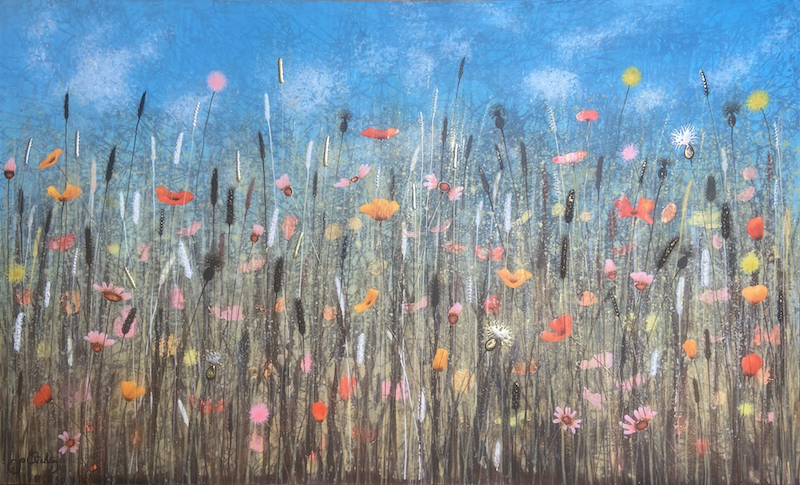 Summer Meadow Painting by Jo Starkey