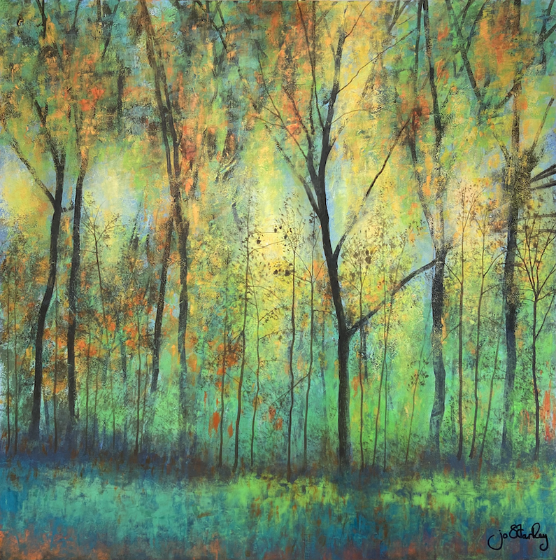 Forest Painting by Jo Starkey