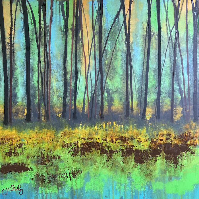Yellow and Green Forest Landscape