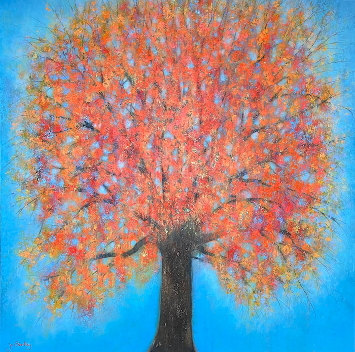 Magical Autumn Tree Painting