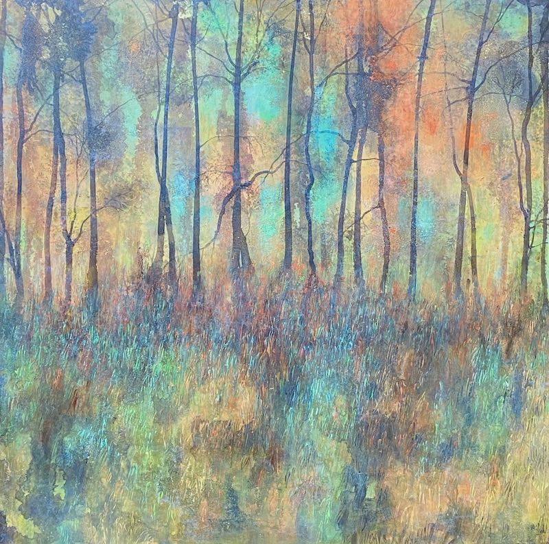 Colourful Woodland Landscape by Jo Starkey